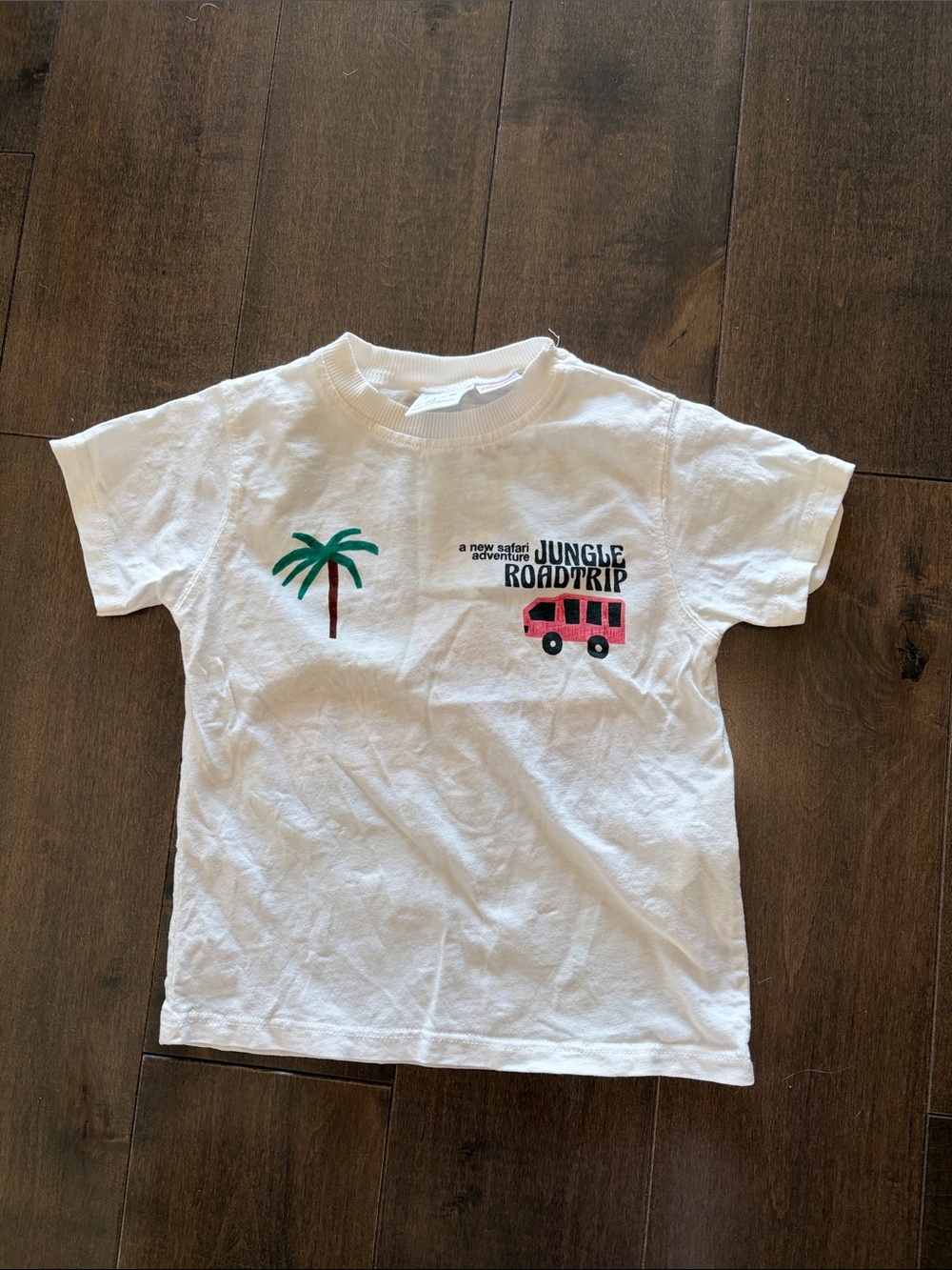 Kids White 'Jungle Roadtrip' Graphic Tee